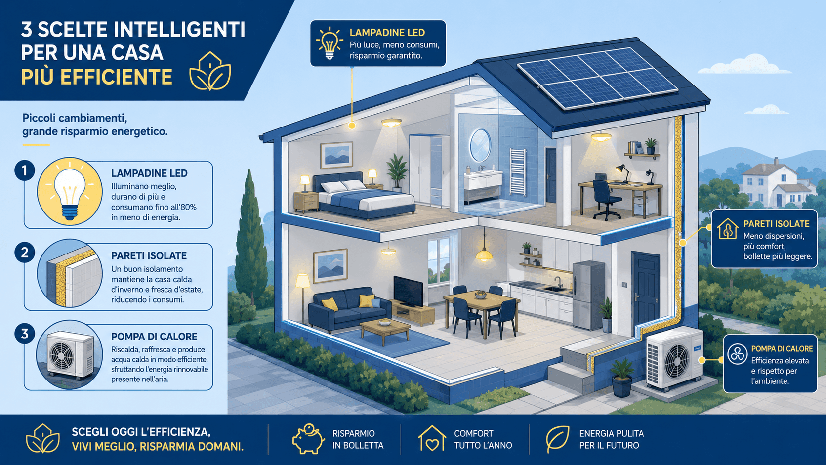 Ridurre i consumi energetici prima del fotovoltaico
